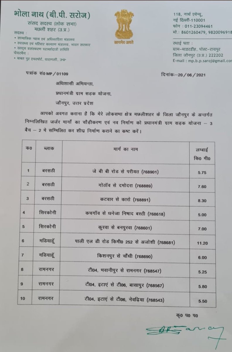 skumar_6's tweet photo. @bpsarojmp महोदय आपकी लोकसभा क्षेत्र मछलीशहर में विकास खंड डोभी भी आता है।किंतु आप द्वारा डोभी के किसी भी गाँव की एक भी सड़क को pmgsy में चौड़ीकरण/नव निर्माण हेतु न देना बहुत निराशाजनक है।@pmoindia@myogiadityanath https://t.co/qR98MwpgjR