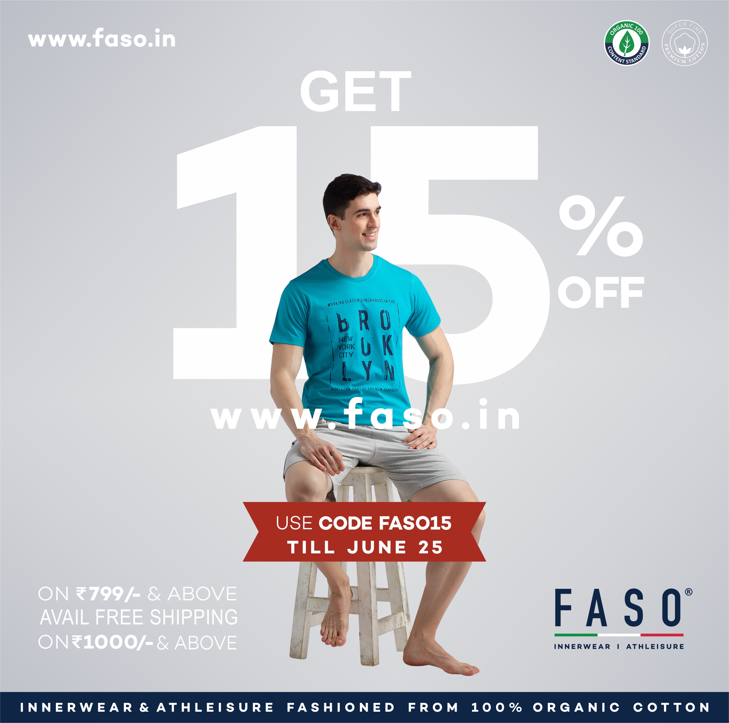 FASO on X: GREAT OFFER !!! Try out our new Organic Innerwear