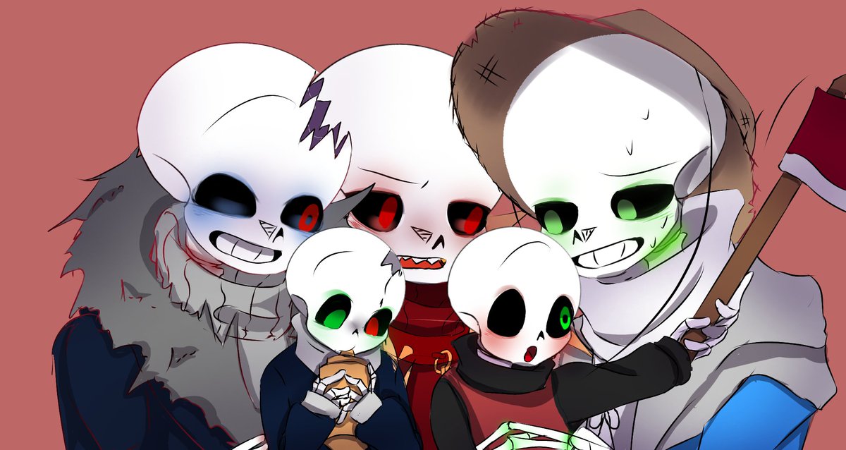 Ryokari3's tweet photo. Bloodycropfell family #bloodycropfell #farmfellhorror #undertale #myart https://t.co/7yzYosasu7