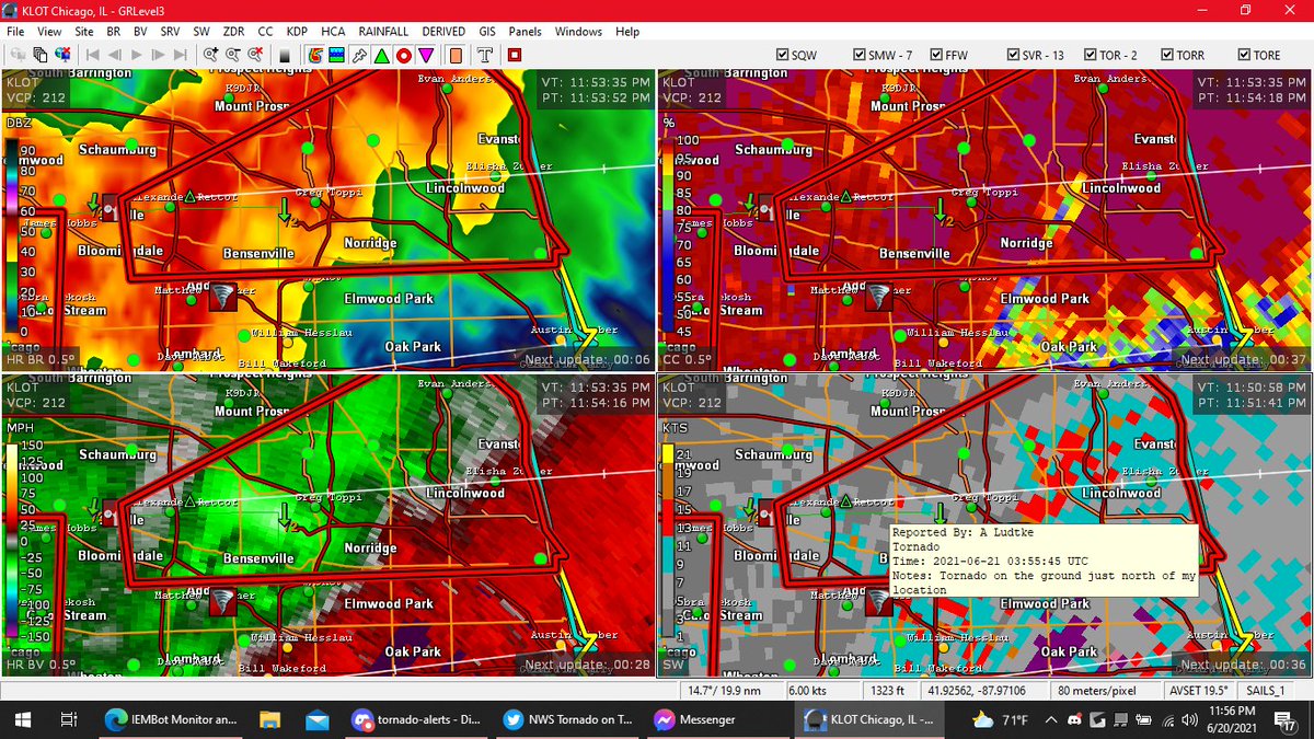 Sammy Maggio (@sammymaggio) on Twitter photo <a href="/NWStornado/">NWS Tornado</a> Spotter Network report of a tornado on the ground near Bensenville. Not good. <a href="/NWStornado/">NWS Tornado</a> Spotter Network report of a tornado on the ground near Bensenville. Not good.