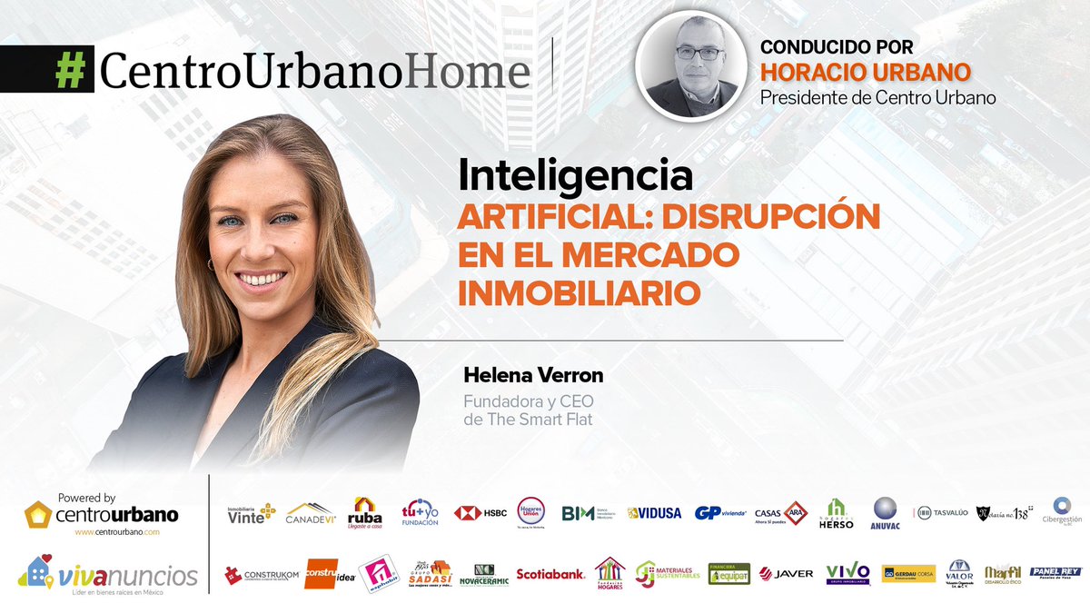 ViviendaRevista's tweet photo. Inteligencia artificial: disrupción en el mercado inmobiliario.

Nos vemos mañana en #CentroUrbanoHome para platicar con @helena_verron, Fundadora y CEO de @TheSmartFlat.

📆 21 de junio
⏰ 11:00 am

🎥🔴 FB Live👉https://t.co/ek0Ta0JXQq

▶️ YouTube👉https://t.co/q6fhabMJYI https://t.co/Rp2mx6YZRB