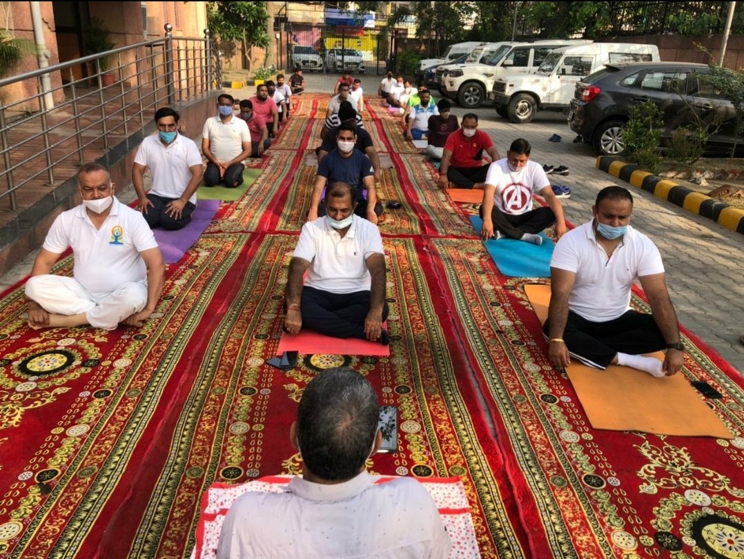 DCPEastDelhi's tweet photo. Yoga is the Light, which, if you can lit once; will Never get Dimmed, the more you Practice, the Brighter the Flame will be.

#InternationalDayOfYoga2021 https://t.co/2I89kYKx7B