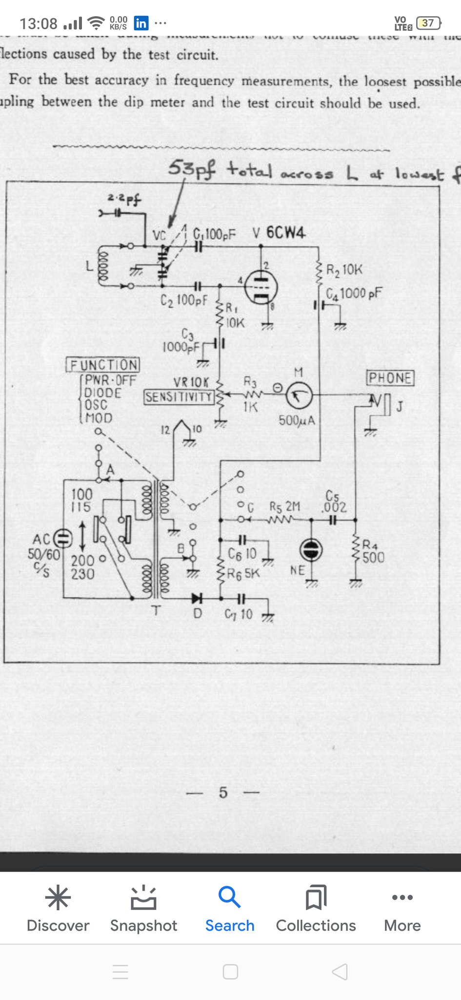 Cq研究所 久しぶりにlc共振回路の周波数測定をリーダーldm810グリッドディップメーター で行おうとしたが動作しないので中を開けてみた このディップメーターはニュービスタと呼ばれる日立製の超小型真空管6cw4である 電源を入れるとかなり加熱しているので