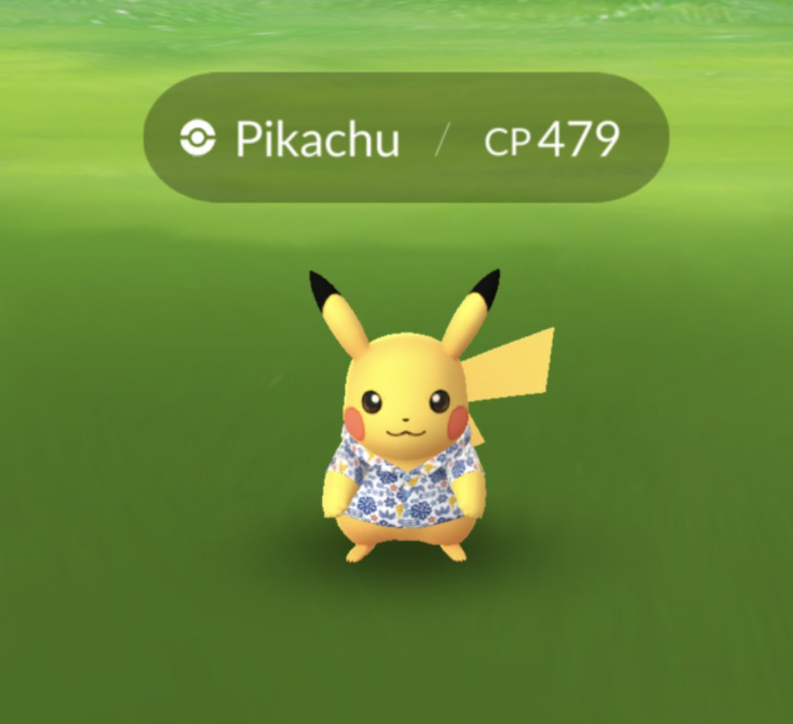 ポケモンgo部 ロケットニュース24 今回の注目は色違いサニーゴより かりゆしピカチュウ だ 今後 特別な衣装の地域限定 ポケモン が出てくるかもしれないよ 交換の弾になりそう サンジュン T Co Bgs0ejgluo Twitter