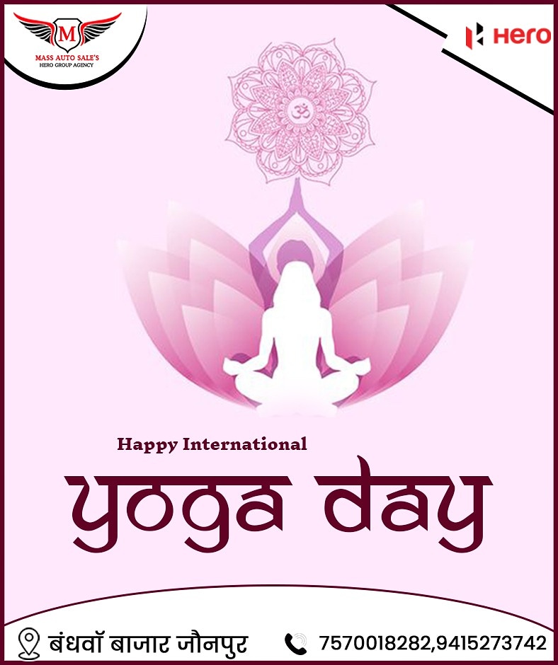 MassAutoJaunpur's tweet photo. Connect with your soul with the help of Yoga.
Happy International Yoga Day.

#internationalyogaday2021 #yogaday #InternationalYogaDay #massautosales https://t.co/lhTHiYvOVs