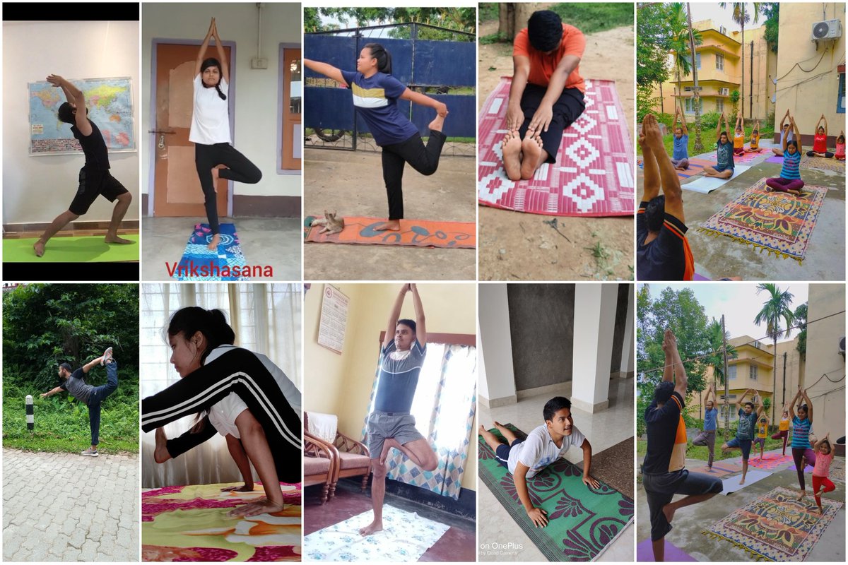 AecNss's tweet photo. NSS Aec volunteers celebrating IDY virtually.
#BeWithYogaBeAtHome 
#InternationalDayOfYoga 
#Nssaec 
#NSS_india https://t.co/Bppe3w1xis