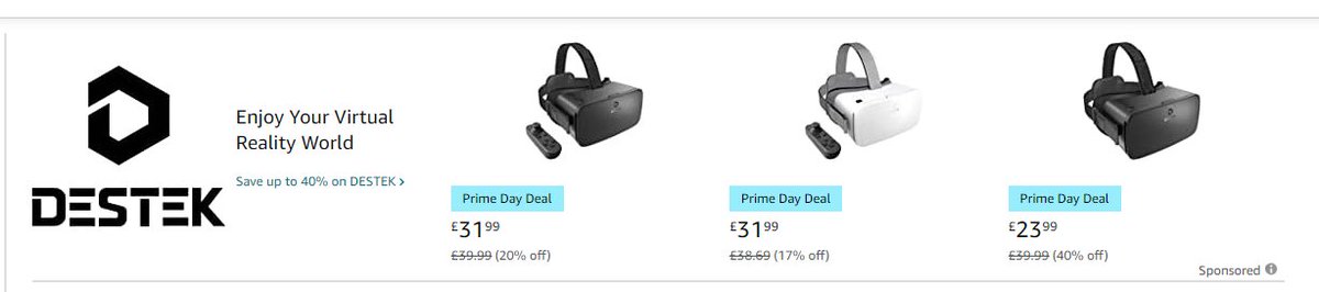 Enjoy Your Virtual Reality World
Save up to 40% on DESTEK
🇬🇧amzn.to/3cXcxk6