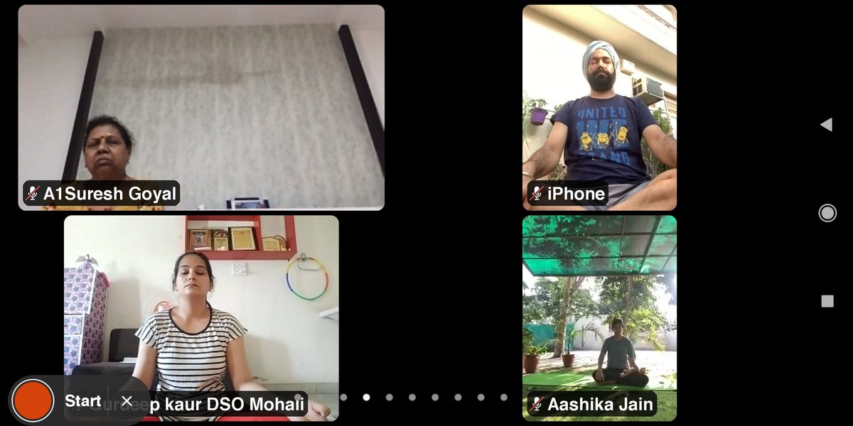 GirishDayalan's tweet image. On the #InternationalYogaDay &apos;Immunity &amp;amp; Well being&apos; program organised virtually for govt. employees.

Over 5000 participated.

Thankyou Dr. JP Singhvi for Yoga, Pranayam &amp;amp; meditation techniques

Thanks &apos;Art of Living team&apos;
#getfitwithyoga
#health
#fitness