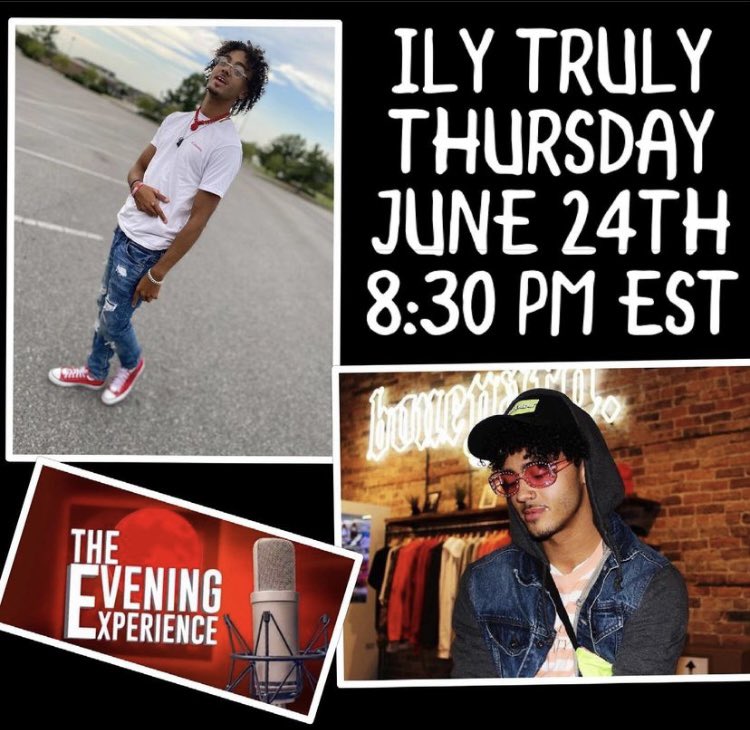 MommaTruly's tweet photo. @ilytruly  will be lockin It in with @theeveningexperience  Live this Thursday, June 24 at 8:30 PM Eastern Time! Stay tune for a new announcements…new news!! You don’t want to miss it!

#CelebrityPublicist
#DeathRoseRecords
#Thepositivemusicmovement
#Babyi
#ILYTruly
#BabyIRemix https://t.co/puV31yzR92
