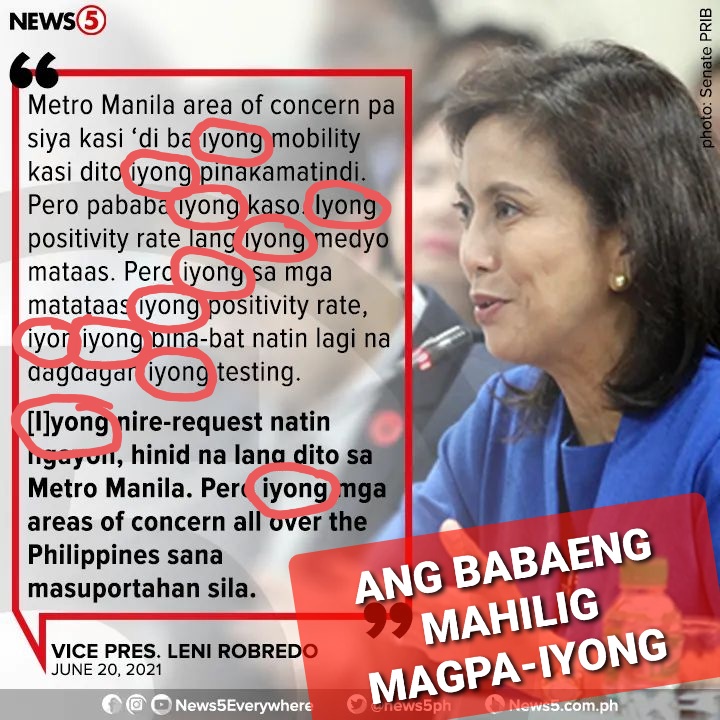 jcpunongbrgy's tweet photo. Hilig magpa-IYONG ni Leni. 😂 https://t.co/SsgU7Qx67d