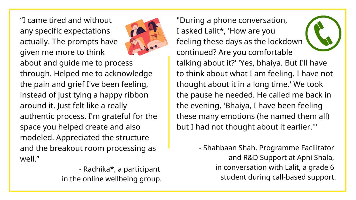 Building communities of wellbeing, each day, every day in this pandemic. 

Support our work: bit.ly/wellbeingdurin…

#Donate #MentalHealth #Wellbeing #MentalWellbeing #Children #Education #COVID19 #secondwave #MondayMotivation #mondaythoughts
