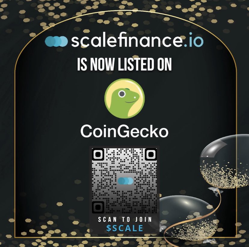 scalefinanceio's tweet photo. Scale is now on @coingecko https://t.co/z8RJNqeHhI