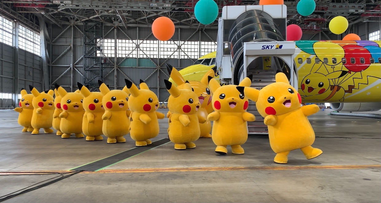 増田順一 Pokemon Hyさんの曲に合わせて ピカチュウダンスも 楽しそうに踊るピカチュウたちを見てたら なんか 泣けた Tot そらとぶピカチュウプロジェクト Pokemon スカイマーク Hy ピカチュウジェットbc ピカチュウ Pikachu