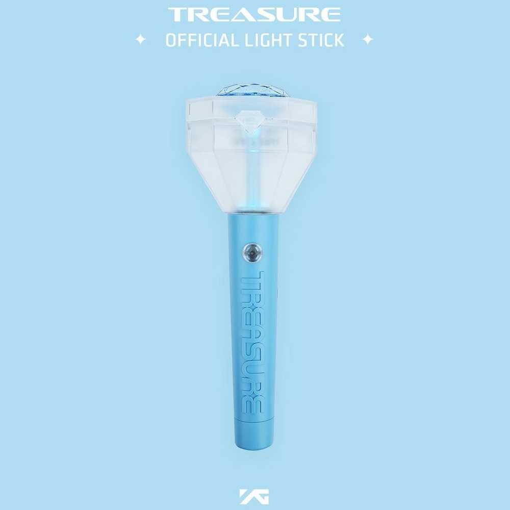 npomvtt's tweet image. A YG acabou de revelar o lightstick oficial do TREASURE.