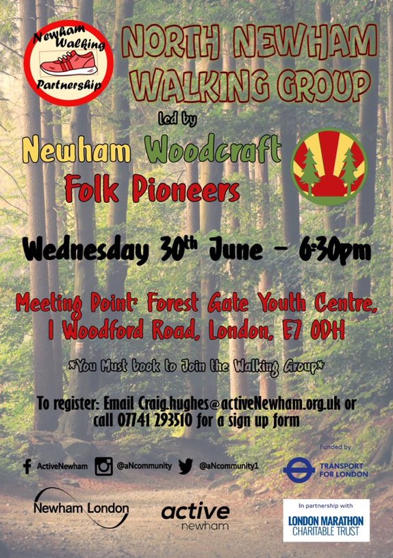 suzannah_walker's tweet photo. Looking forward to this! The pioneers have planned a walk for 30 June for  North Newham Walking Group. They’ll be sharing some of their top places on Wanstead Flats and maybe some games - but not Octopus 🐙 or Swedish Ambulance 🚑 @newhamwoodcraft @aNCommunity1 @woodcraftfolk https://t.co/FDWPA2R3K1