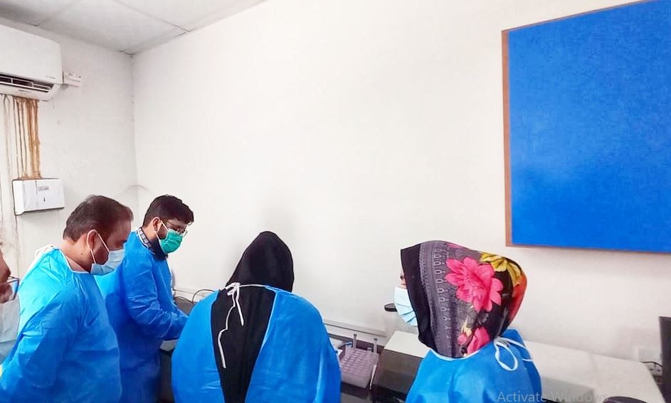 NIH along with WHO and the Government of Balochistan jointly conducted training on COVID-19 Laboratory Diagnostic Methods at Provicinal Public Health Ref Lab FJ Chest Hospital, Quetta.