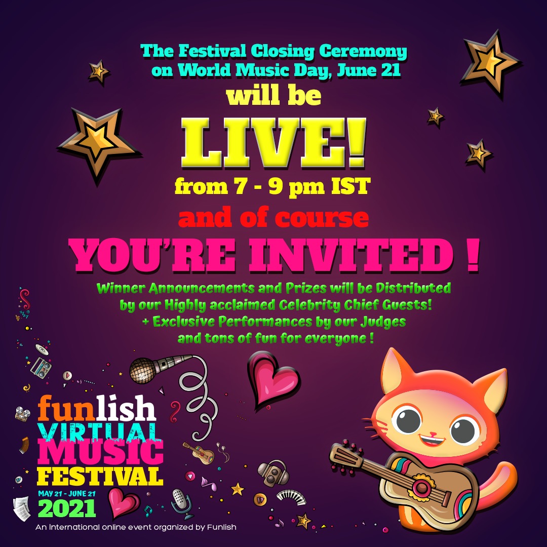 This is the link of FVMF Closing ceremony:-

To join the meeting on Google Meet, click this link: 
meet.google.com/uyu-vrvn-nvj 
 
Or open Meet and enter this code: uyu-vrvn-nvj

The FVMF Closing ceremony will be streamed live on our Facebook Page as well. So, you can join us here.