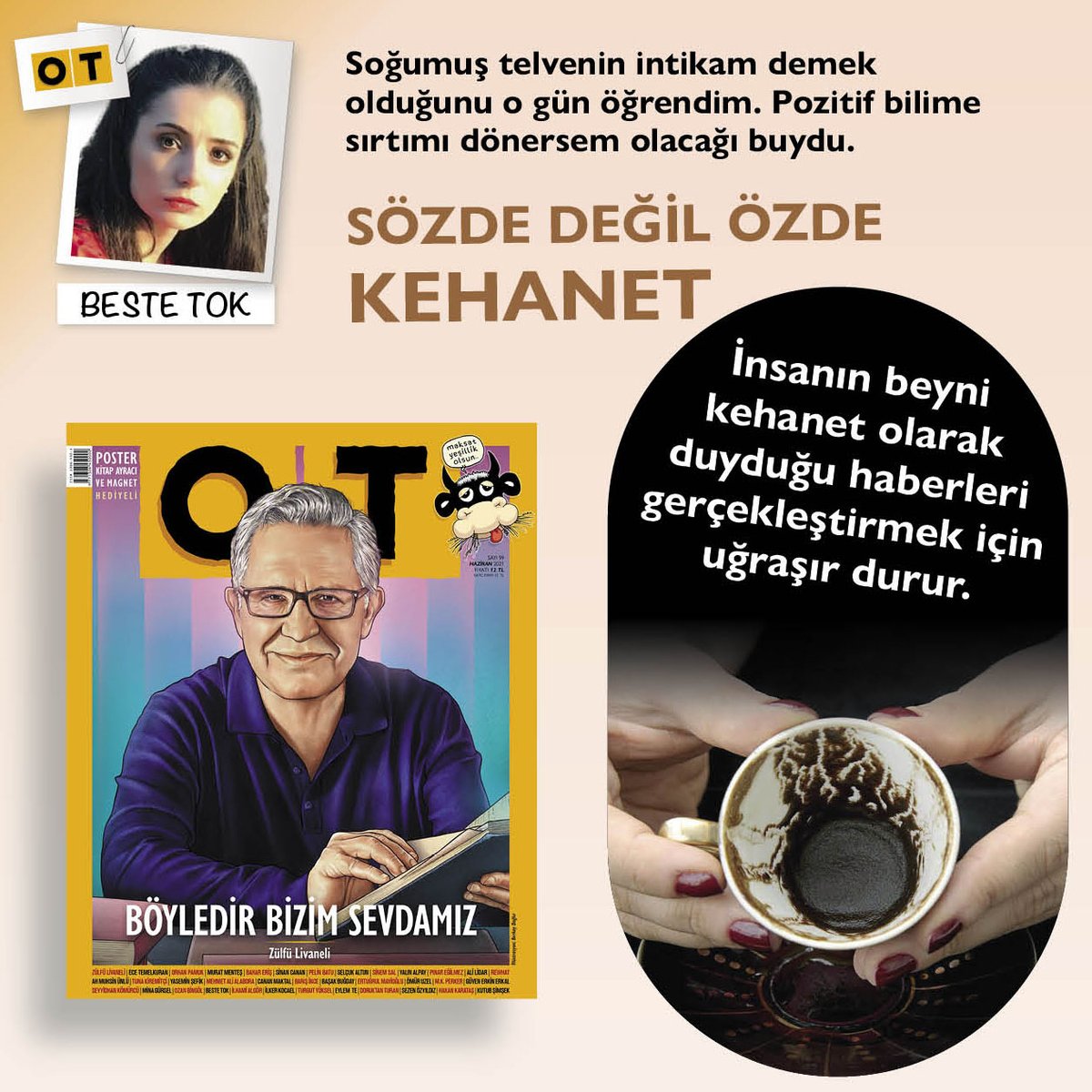 otdergi's tweet photo. İnsanın beyni kehanet olarak duyduğu haberleri gerçekleştirmek için uğraşır durur. #BesteTok #OTdergi #Haziran #Pazartesi #MutluHaftalar https://t.co/eupvwbZxUH