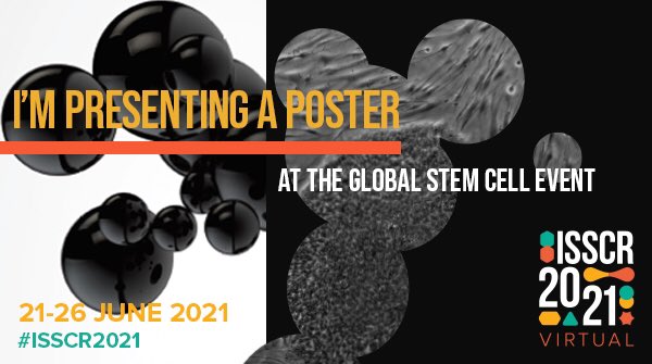 Excited to enter a week full of new insights and networking at ISSCR 2021!! If you're interested in how to make astrocytes from fibroblast then visit my poster #977 

#ISSCR2021