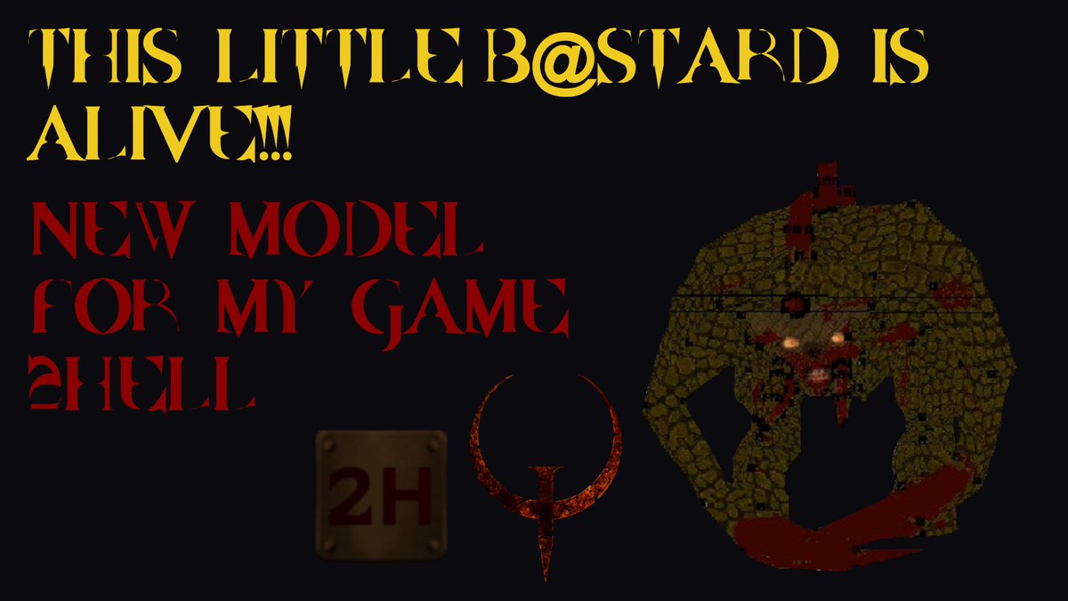 LscaEduardo's tweet image. EN: Today en the night after my dayjob i will upload a new video on my YouTube Channel.
ESP: Hoy en la Noche Después de ni trabajo diario voy a publicar un vídeo nuevo en mi canal de YouTube
#2HellGame #idTech2 #3dart