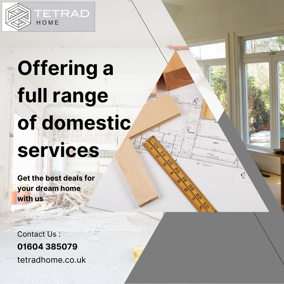 Tetrad Home Ltd (@ltdtetrad) on Twitter photo Offering a full range of domestic services, backed by more than a decade of experience.
You can reach us by email at info@tetradhome.co.uk or by phone at 01604 385079
#TeamworkMakestheDreamWork #HomeImprovements #DomesticServices #GasServices Offering a full range of domestic services, backed by more than a decade of experience.
You can reach us by email at info@tetradhome.co.uk or by phone at 01604 385079
#TeamworkMakestheDreamWork #HomeImprovements #DomesticServices #GasServices