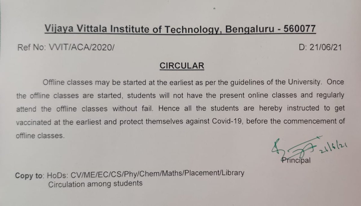 AmrithaG4's tweet photo. @_Ishika_Gupta_ @AKASHAS69254361 @BJP4Karnataka @CMofKarnataka @INCKarnataka @timesofindia @LogicalIndians @rashtrapatibhvn @PMOIndia @narendramodi @ANI @NewIndianXpress Vtu doesn't care about students lives here 3rd wave is going 2 hit us and vtu is going to reopen colleges at the earliest itseems.what about our safety? #VTU https://t.co/fvDCC74vb3