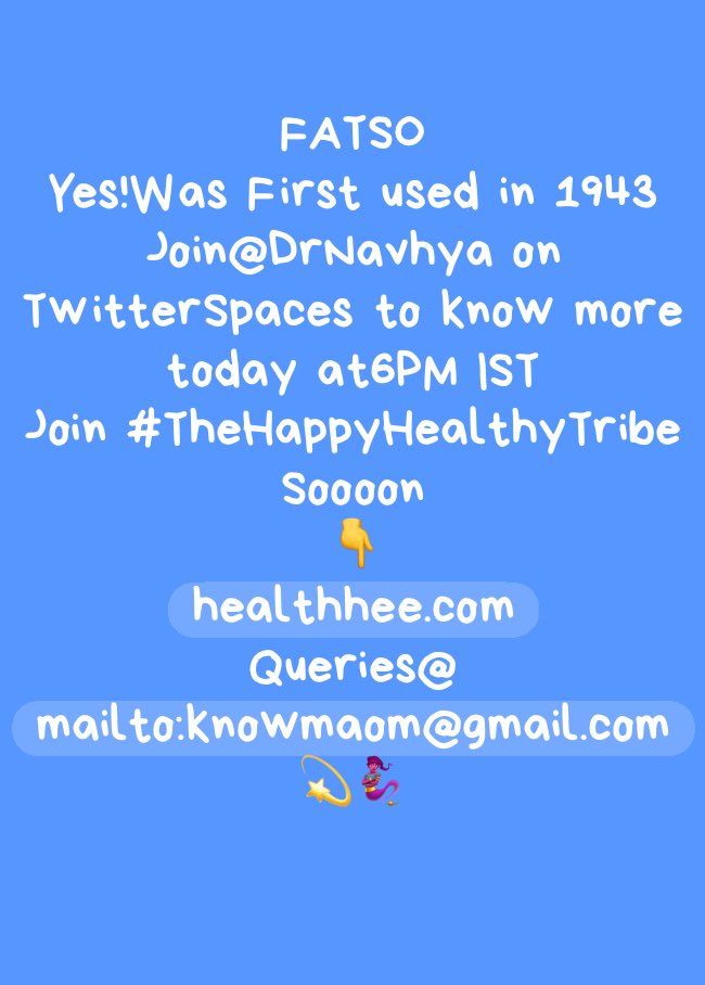 #AllThingsHealthy DoJoin@DrNavhya TODAY at 6PM ... #TheHappyHealthyTribe #Cholesterol #Fat #GiftOfHealth #Knowma 💫🧞‍♀️#DrNavhya knowmaom@gmail.com