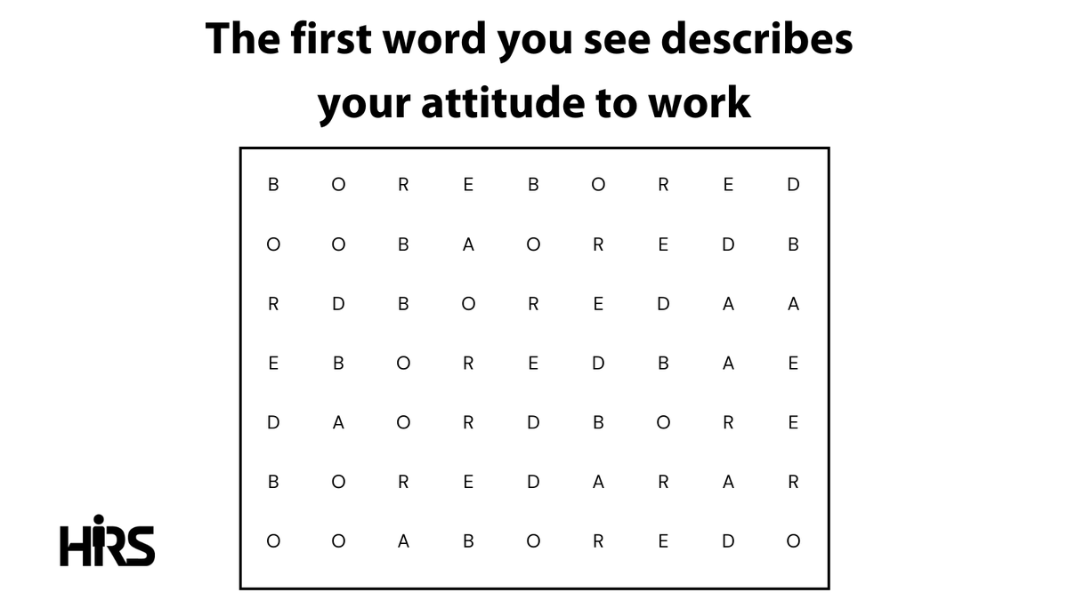 What was the first #word you saw? 😜 If you have lost enthusiasm towards your #job, you know where to find a better one: 

hrs-bg.com 😉

#recruitment #HIRINGNOW