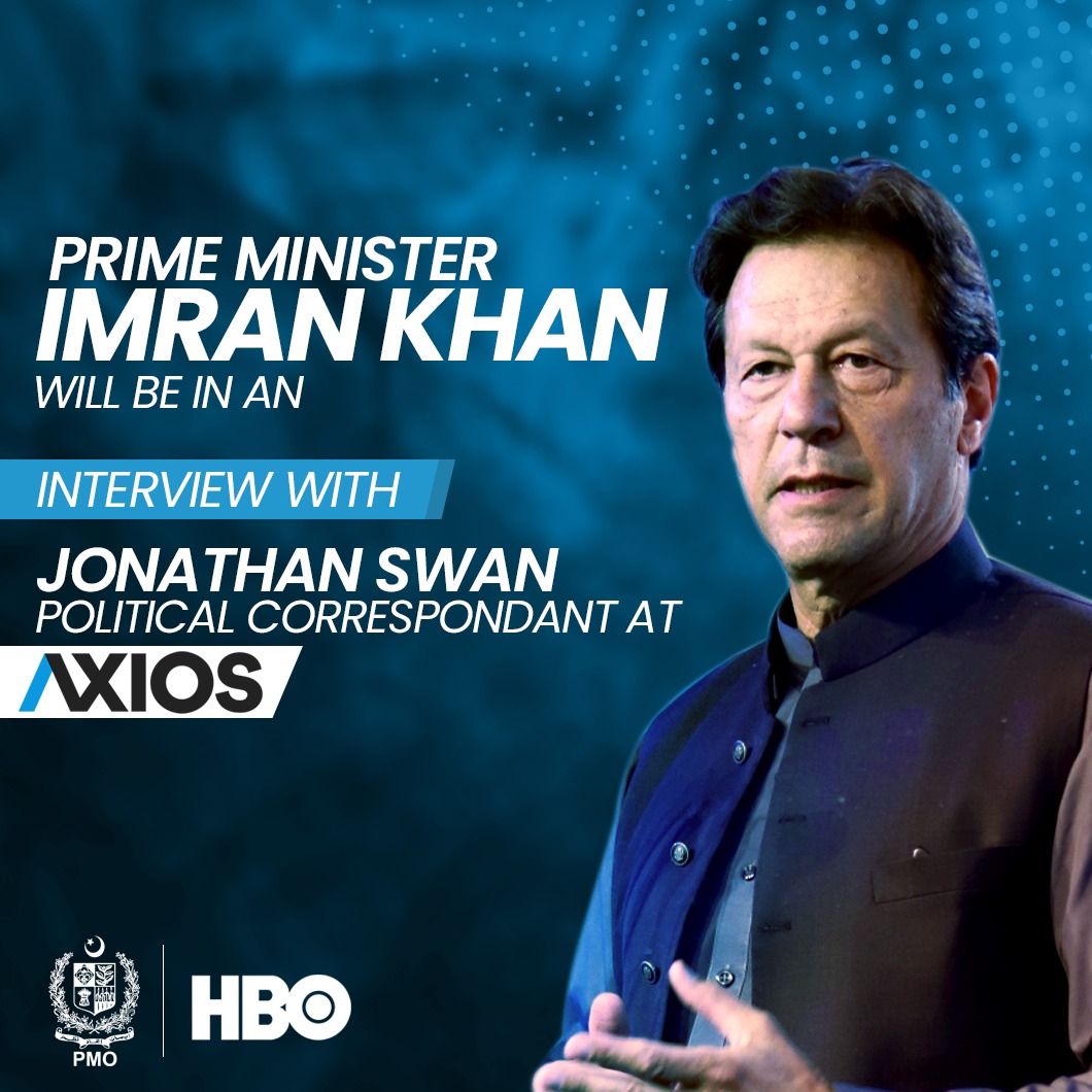 Khan: 'Why are the people of Kashmir ignored?  It is much more relevant.” 
#AxiosOnHBO