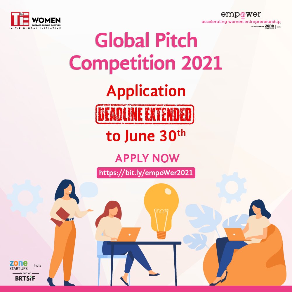 ZSIempower 2021 Program application deadline extended till 30th June 2021  

#inviting #womenentrepreneurs to come join us on our #empower journey and get an #opportunity to #pitch at #global #level #Dubai 

Come Join our #ZSIempoWer #cohort; Apply Now: bit.ly/empoWer2021