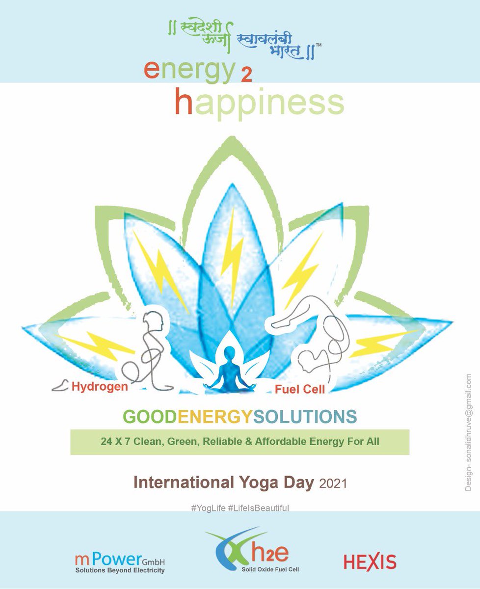 h2eSid's tweet photo. The greatest form of Energy within us is derived by #Yog. A journey to discover ourselves, begins with a simple breath. 

On International Yoga Day we wish  #energy2happiness to the world. 

#YogLife #GoodEnergy 

Celebrating Yoga; Celebrating Life

#YogaDay2021 https://t.co/QLOeEjRmoO