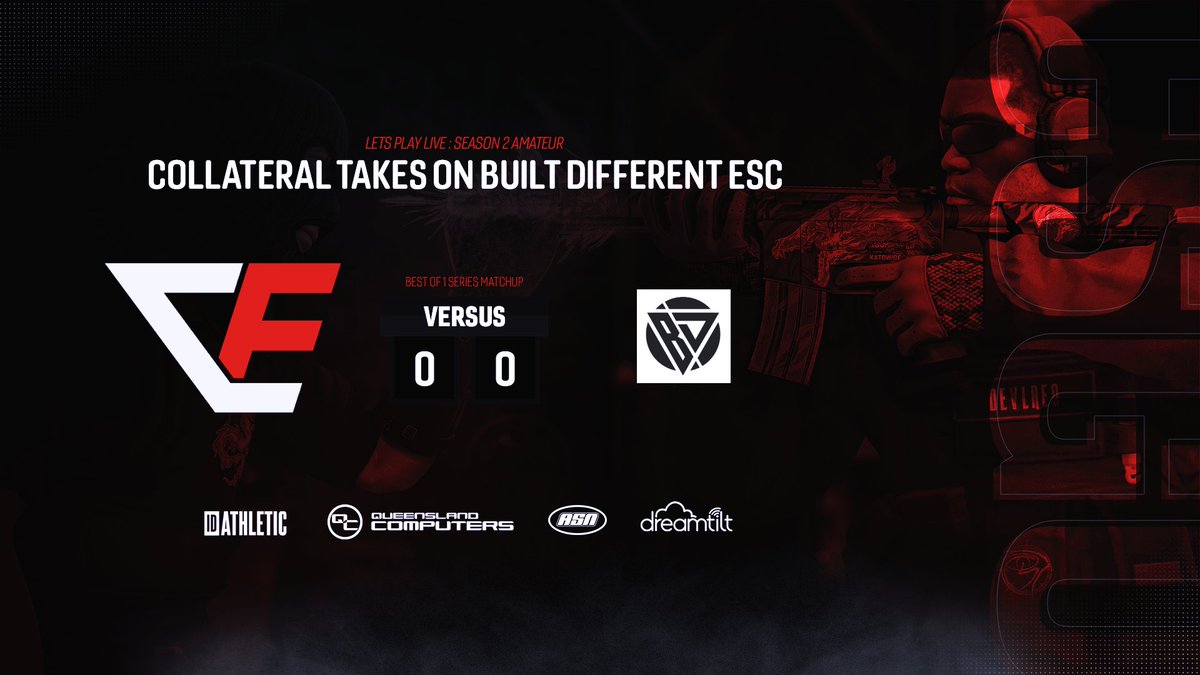 CollateralORG's tweet image. Tonight our @CSGO team takes on #BuiltDifferentESC in the @LPL_CS Season 2 Cup at 8PM AEST

You will find the stream link below, casted by Powerbrick
twitch.tv/powerbrick

#CESCSGO #LPLCSGO #LPL #CSGO #Streamer #Twitch
