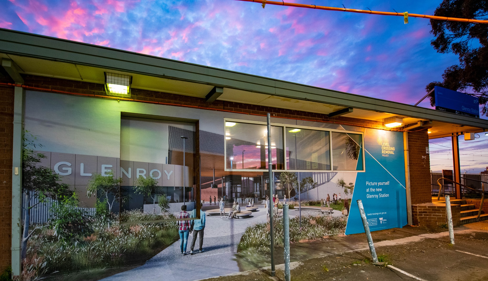 Level Crossing Removal Project Take A Look At The Signage Around Glenroy Station Scan Qr Codes To Learn More About The Works Or Picture Yourself At The New Glenroy
