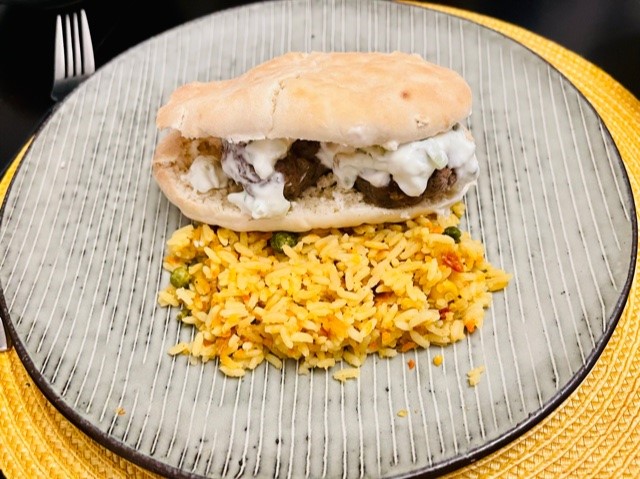 FelicitySCan's tweet photo. For dinner yesterday, in celebration of #WorldRefugeeDay , we used Syrian-Armenian Dikran Toumasβ delicious kofta recipe from @UNHCRCanada Tastes From Home cookbook π₯. Sharing food is sharing culture and is part of why #ImmigrationMatters to π¨π¦ communities. #CookWithRefugees https://t.co/PxJy3D48op