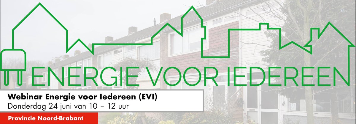 Alle Brabantse gemeenten hebben te maken met huishoudens met een smalle beurs. Hoe betrek jij ze bij de #energietransitie? Woon het webinar bij op 24 juni van 10.00 tot 12.00 uur. Meld je aan via: bit.ly/3ijZblz