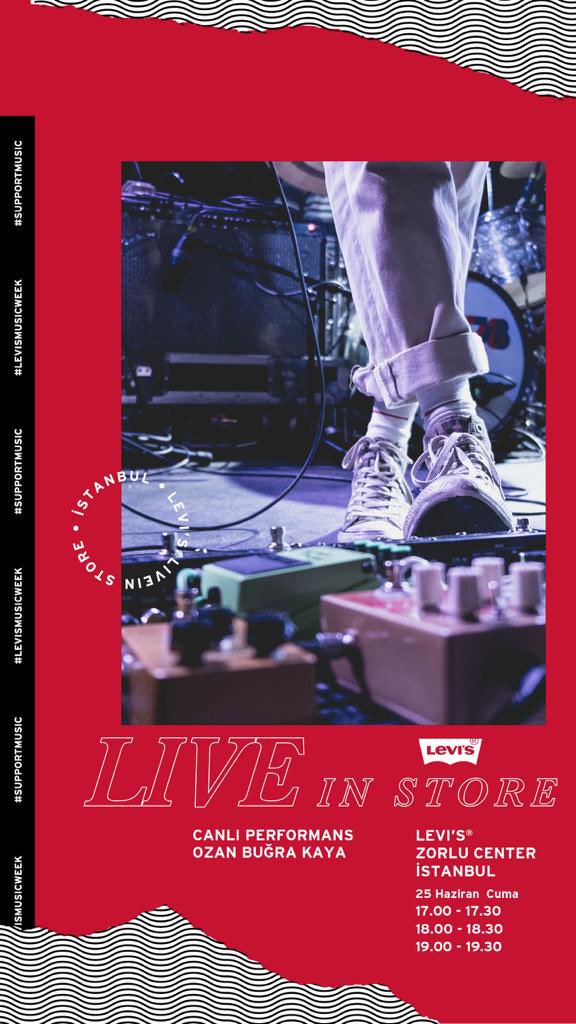 25 Mayıs Cuma @LEVIS_TR <a href="/ZorluCenter/">Zorlu Center</a> mağazasına kendi şarkılarımı ve yaptığım bazı yeniden düzenlemeleri çalmaya geliyorum. Civarda görüşmek üzere. 🙌🏻
İletişim: <a href="/burusvilisco/">burusvilis company</a>