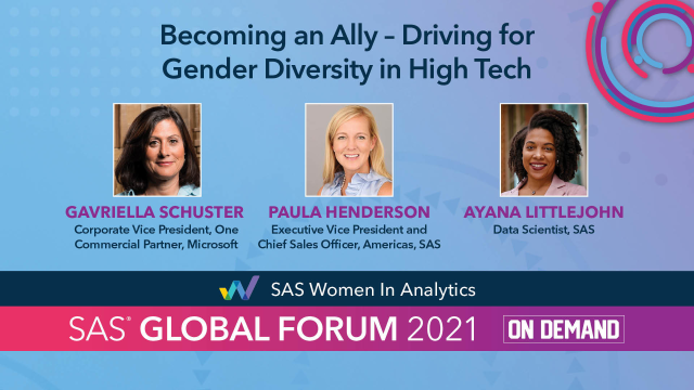JennK1031's tweet photo. Work to become an ally for gender diversity in #tech. Catch up on demand and watch another engaging talk from SAS Global Forum and learn how you can do your part. https://t.co/6MPTCaYwi9 https://t.co/Tdp4qYHquK