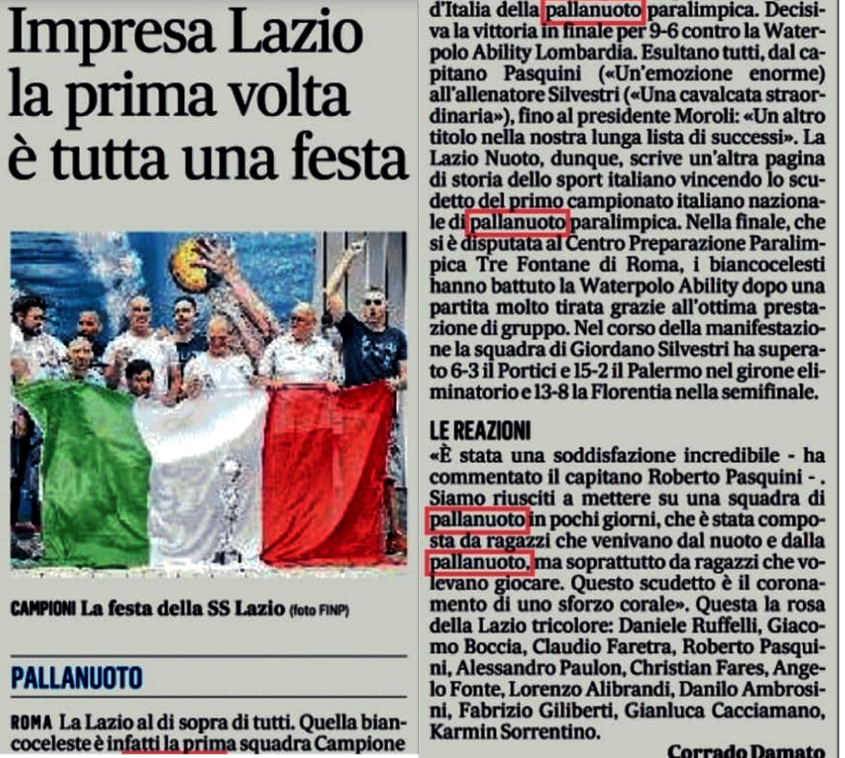 SS Lazio Nuoto (@lazionuoto) on Twitter photo 