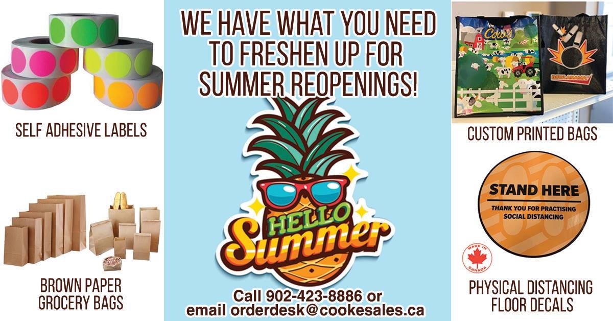 CookeSalez's tweet photo. It's Summertime! Are you ready? Let us help! 
Don't get caught unprepared call 902-423-8886 or email orderdesk@cookesales.ca NOW! #halifax #cookestorefixtures #cookesales #retailsupplies #locallyowned #locallyawesome #summertime #summervibes #storesupplies #thestoreequipmentstore https://t.co/JFrLtlyNKl