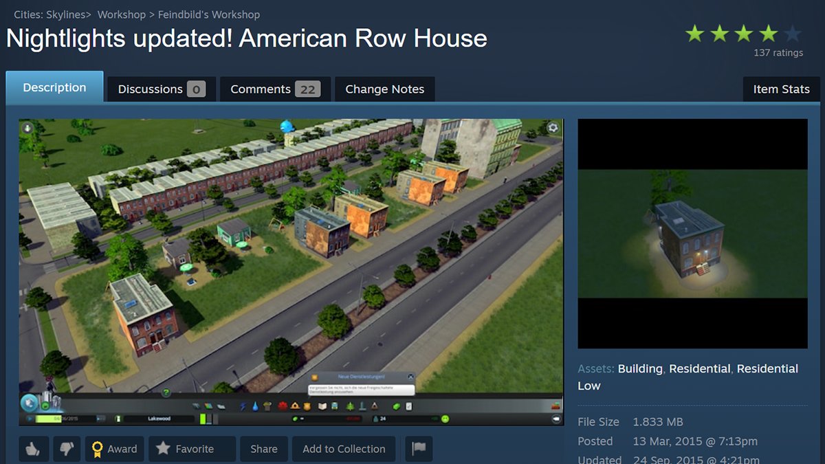 ColossalOrder's tweet photo. Continuing last week’s #MondayMods trend of firsts we look at @Feindbold's American Row House - The first custom residential building!
Today his Workshop offers several building themes, including Brooklyn and Central Europe! #CitiesAssets #CitiesSkylines
https://t.co/Z0LnCnyDUm https://t.co/BEEK1TQr1Y