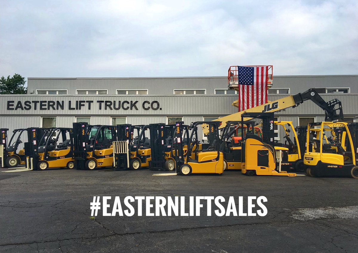 ELTCustomerSrvc's tweet photo. Summer is a great time to purchase, lease or rent equip. from #EasternLift. New & used forklifts & aerial lifts in stock at 21 locations.
(Photo taken last Saturday by our #UsedEquipment team in Maple Shade, NJ. Thanks guys!)
#EasternLiftSales #HysterForklift #YaleForklift https://t.co/sQuFEVXUAr