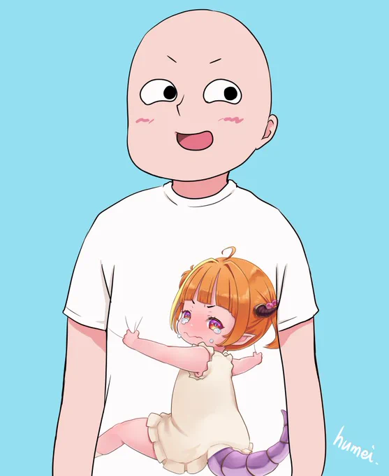 ロリココ抱きつかれTシャツのニーズにお応えしてみた。
#みかじ絵 https://t.co/djaKaZry41 