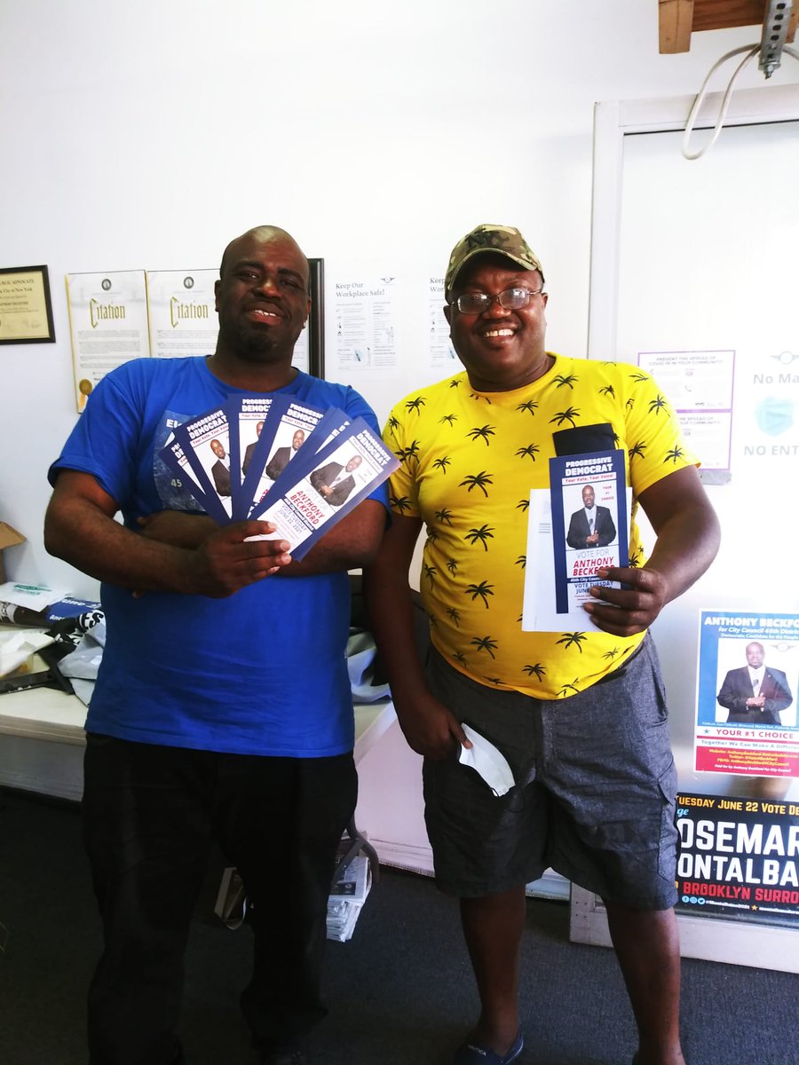 AnthonyBNYC's tweet photo. This community member is a new U.S. Citizen from Haiti and Voted for the first time. His Vote was for me as his #1 Democratic Choice.
#IVotedForAnthonyBeckford
#District45 https://t.co/h2U5Fc4VQB