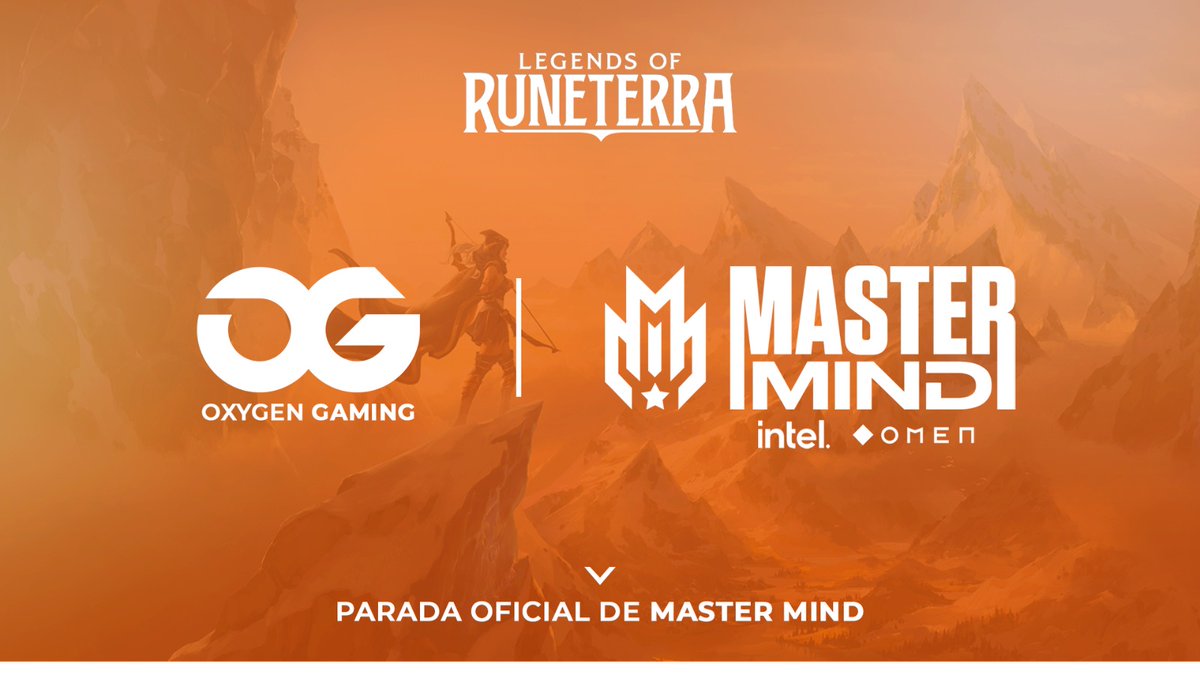 GamingOxygen's tweet photo. ¡Tenemos el placer de anunciar que seremos la última parada de este split de #MasterMind en @RuneterraES! 🏆

Estad atentos desde ya a nuestras redes sociales que os iremos desvelando muchas sorpresas.

¿Estáis preparados para la #OxygenCupLoR? 💪

📝| https://t.co/OhacWkDonV https://t.co/OvBRKyDEtd