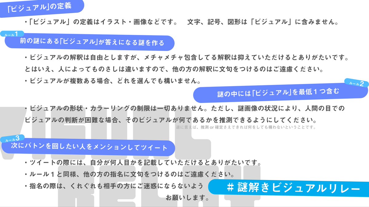 謎解きビジュアルリレー Togetter 謎解きビジュアルリレー Togetter