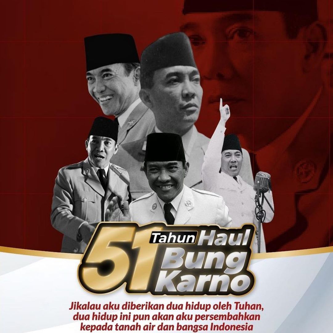 Memperingati Haul Bung Karno ke-51

#BergerakBersama rapatkan barisan warisi api perjuangan Bung Karno!

#HaulBungKarno #HaulBungKarno2021