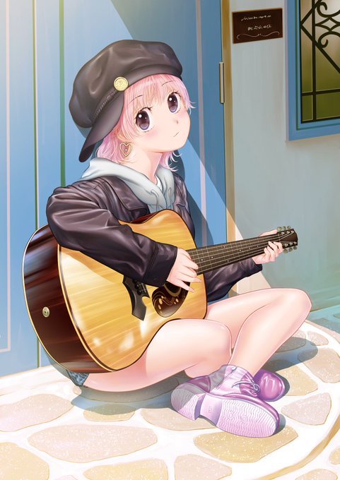 ギター女子のtwitterイラスト検索結果