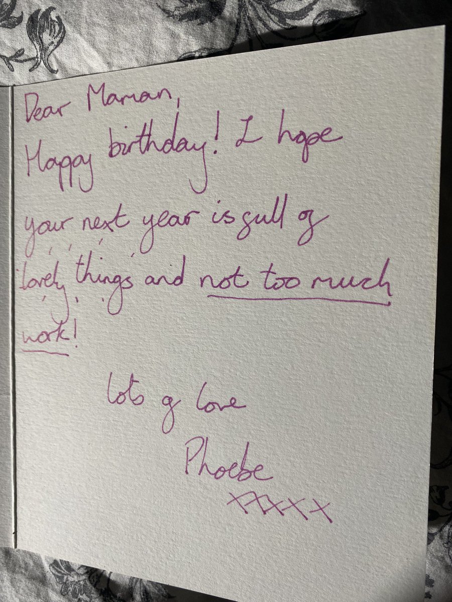 It’s nearly 4 months since Phoebe died by suicide

She loved the film ‘ Life of Brian’
And always looked on the bright side of life 

Until she didn’t …

We didn’t notice the change

A birthday card from 2 years ago to me