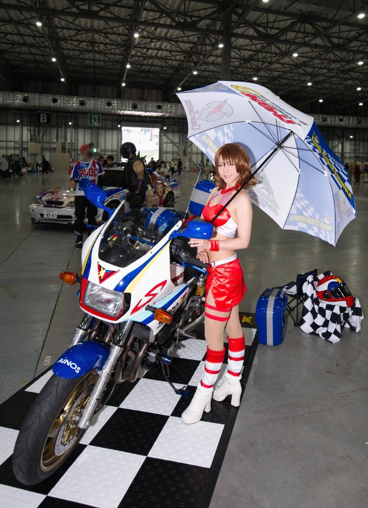 Ko N ガッツリ撮影中 新世紀gpxサイバーフォーミュラsin 篠原めぐみ ｊｕｎｃｏ さん Juncoco1029 レースバイクn アスラーダバイク かずたかさん Kzt1 コス博 サイバーフォーミュラ３０周年