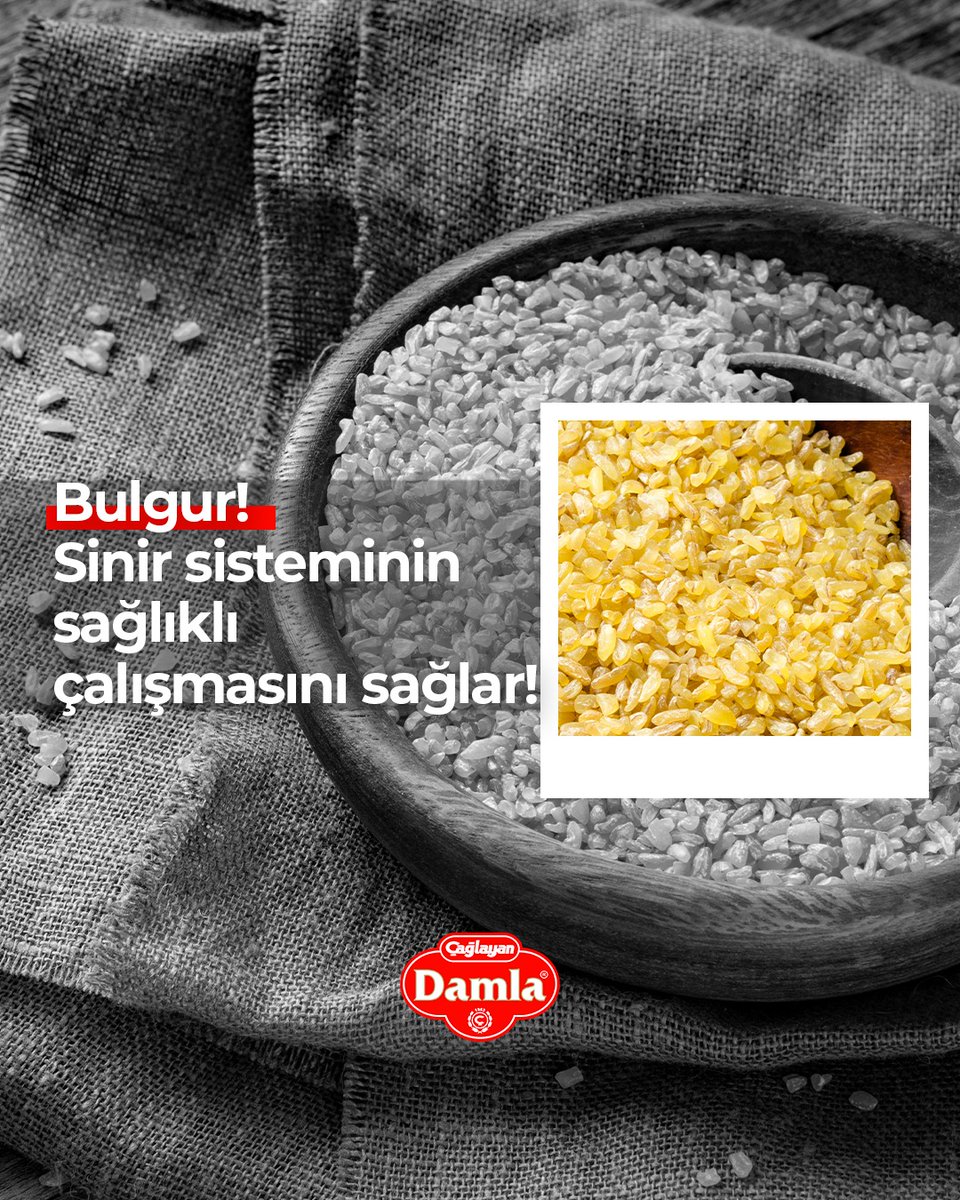 Bulgur, içerdiği B1 vitamini, magnezyum folik asit ile sinir sistemi için çok yararlı bir besindir.
#DamlaBakliyat #mutfağındostu #güvenilirlezzet #sağlıklıyaşam #sağlık #fit #bakliyat #sağlıklıbeslenme #akşamneyesek #n11 #trendyol #hepsiburada